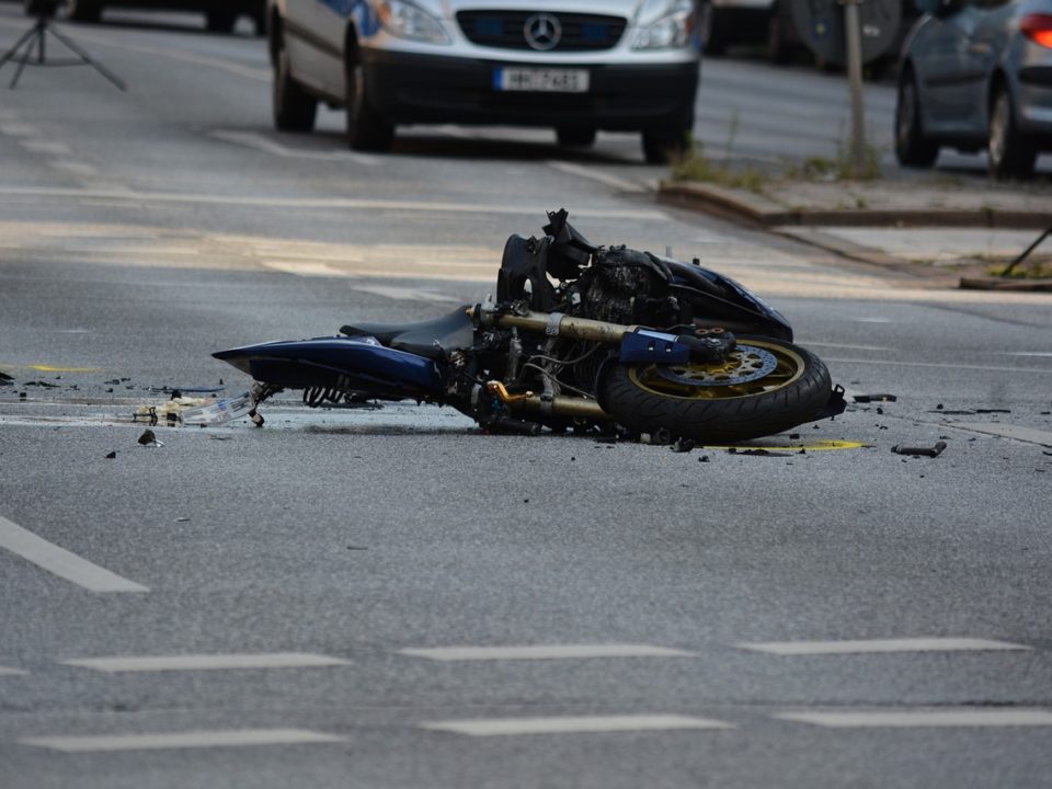 motorcycle, accident, road