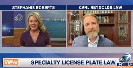 specialty license plate law, carl reynolds
