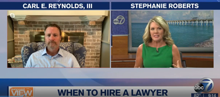 carl reynolds, when to hire a lawyer