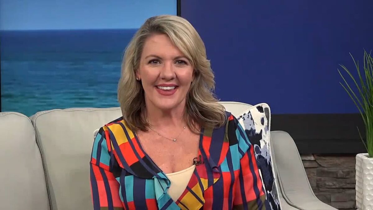 A woman in the news