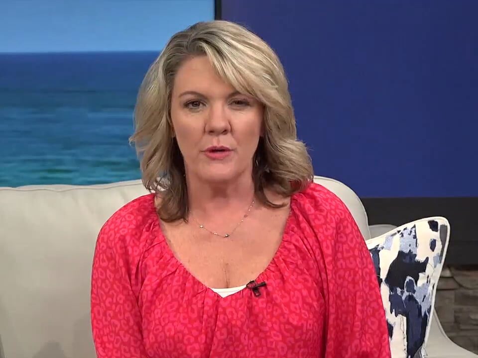 Woman on the news