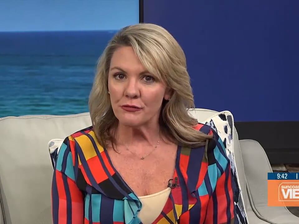A woman in the news