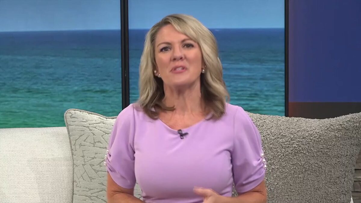 a woman on the news