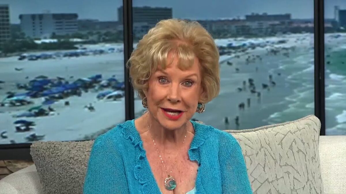A woman on the news