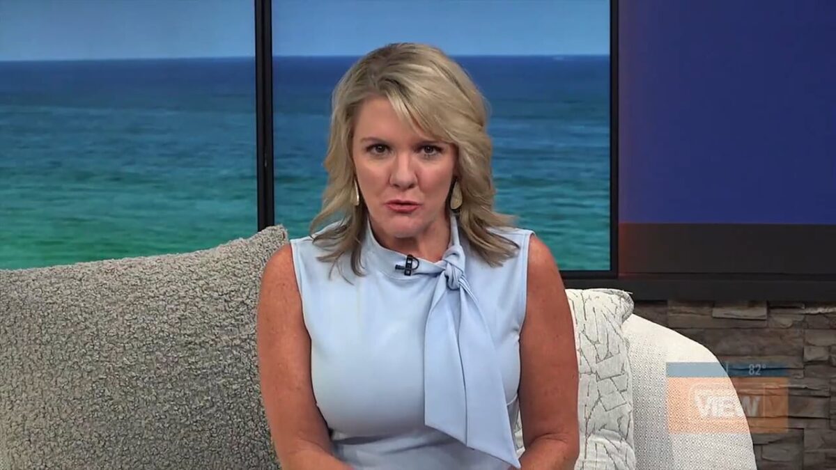 A woman on the news
