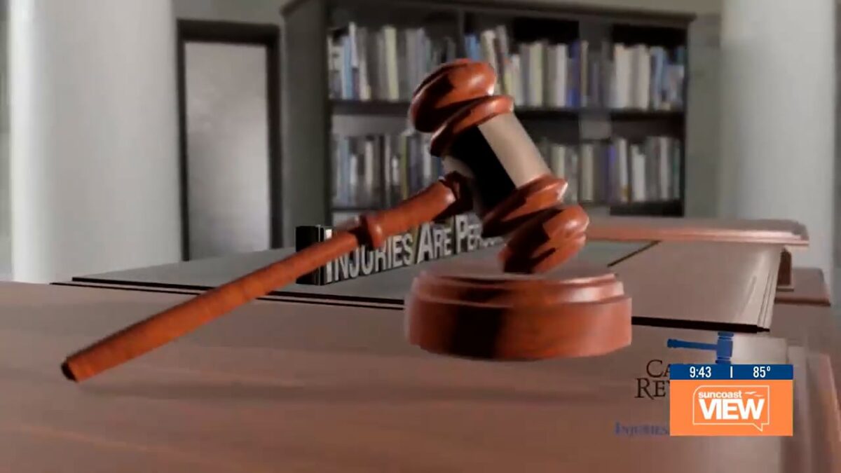 A judge hammer on the desk