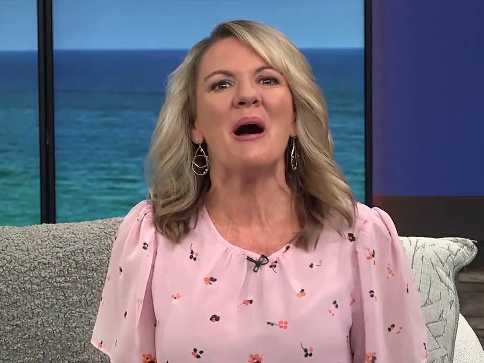 A woman on the news