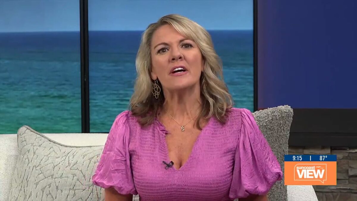 A woman on the news