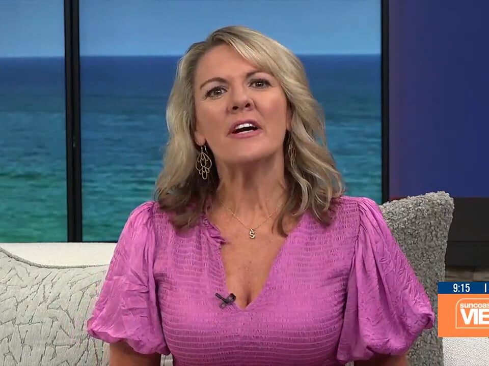 A woman on the news