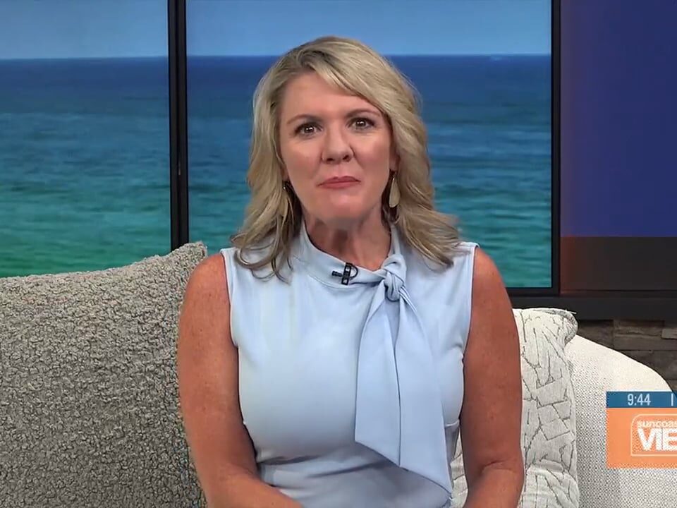 A woman on the news