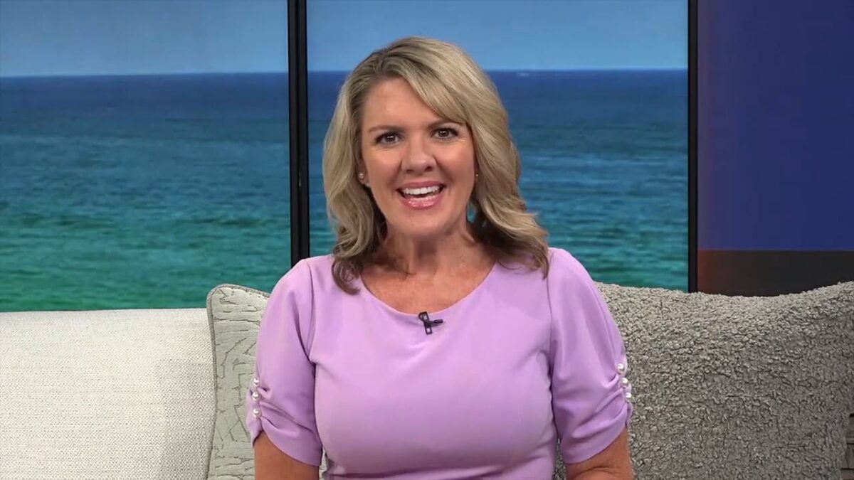 A woman on the news