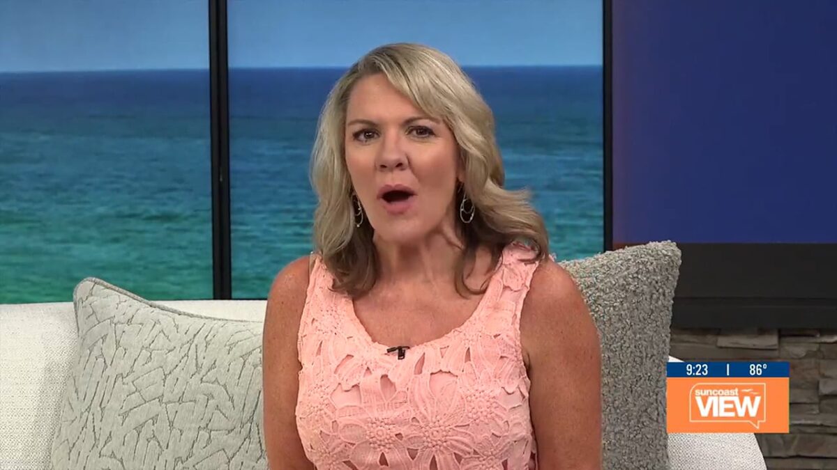 A woman on the news
