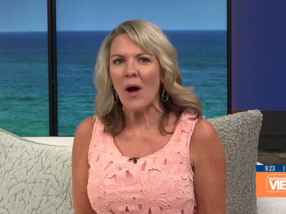A woman on the news
