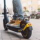a person riding an electric scooter